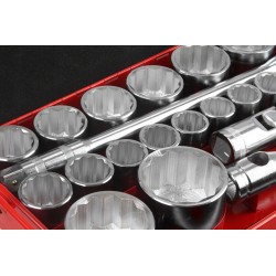 Set Chiavi a Bussola 1" Pollice 30-80mm 21 bussole grandi per camion trattore bus